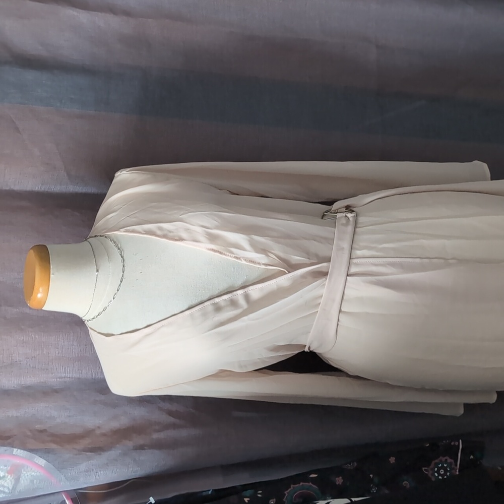 Long beige cover up